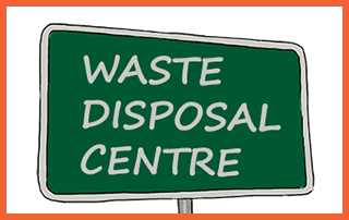 waste disposal sign